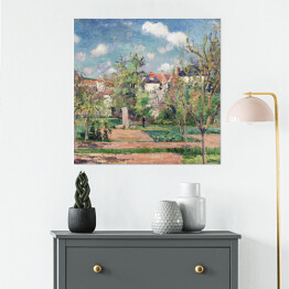 Plakat samoprzylepny Camille Pissarro Ogród w słoncu, Pontoise. Reprodukcja