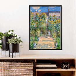 Obraz w ramie Claude Monet Ogród Moneta w Vétheuil. Reprodukcja obrazu