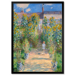 Plakat w ramie Claude Monet Ogród Moneta w Vétheuil. Reprodukcja obrazu