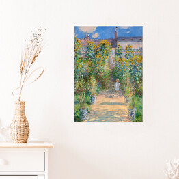 Plakat Claude Monet Ogród Moneta w Vétheuil. Reprodukcja obrazu