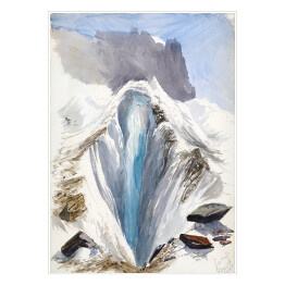 Plakat samoprzylepny John Singer Sargent Eismeer, Grindelwald Akwarela. Reprodukcja obrazu