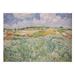 Plakat samoprzylepny Vincent van Gogh Równina w pobliżu Auvers. Reprodukcja