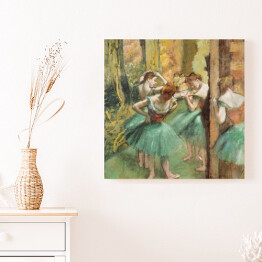 Obraz na płótnie Edgar Degas Tancerki w różu i zieleni. Reprodukcja obrazu
