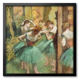 Obraz w ramie Edgar Degas Tancerki w różu i zieleni. Reprodukcja obrazu