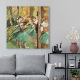 Obraz na płótnie Edgar Degas Tancerki w różu i zieleni. Reprodukcja obrazu