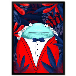 Plakat w ramie Alicja w Krainie Czarów - żaba