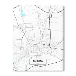Obraz na płótnie Mapa Tarnowa 