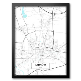 Obraz w ramie Mapa Tarnowa 