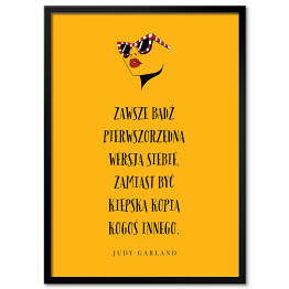 Plakat w ramie Typografia - cytat Judy Garland