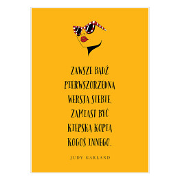 Plakat samoprzylepny Typografia - cytat Judy Garland