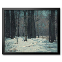 Obraz w ramie Lasy zimą John F. Carlson. Reprodukcja obrazu