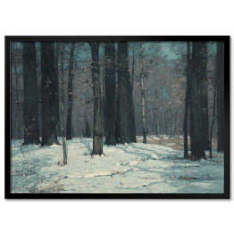Plakat w ramie Lasy zimą John F. Carlson. Reprodukcja obrazu
