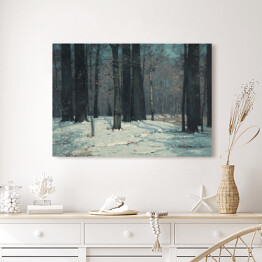 Obraz na płótnie Lasy zimą John F. Carlson. Reprodukcja obrazu