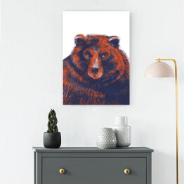 Obraz klasyczny Niedźwiedź na jasnym tle