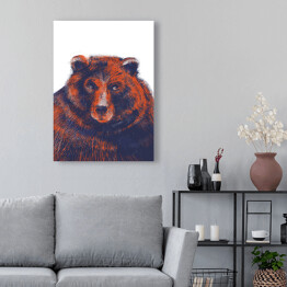 Obraz klasyczny Niedźwiedź na jasnym tle