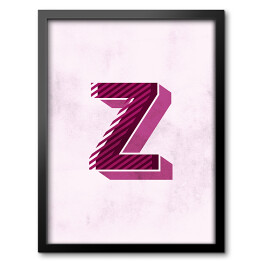 Obraz w ramie Kolorowe litery z efektem 3D - "Z"