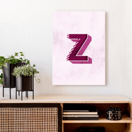 Obraz klasyczny Kolorowe litery z efektem 3D - "Z"