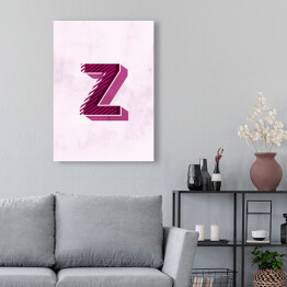 Obraz na płótnie Kolorowe litery z efektem 3D - "Z"