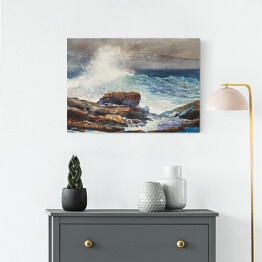 Obraz na płótnie Winslow Homer. Przypływ, Scarboro, Maine. Reprodukcja