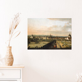 Plakat samoprzylepny Canaletto "Widok na Wenecję z Belwederu" - reprodukcja