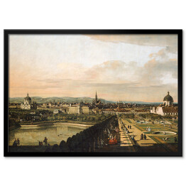 Plakat w ramie Canaletto "Widok na Wenecję z Belwederu" - reprodukcja