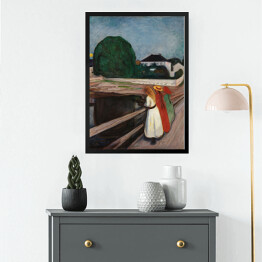 Obraz w ramie Edvard Munch "Girls on the Pier"