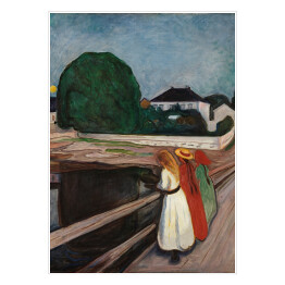 Plakat samoprzylepny Edvard Munch "Girls on the Pier"