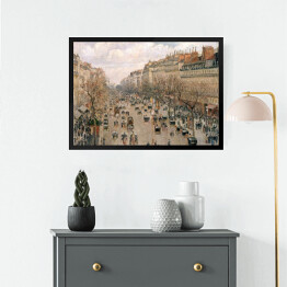 Obraz w ramie Camille Pissarro "Boulevard Montmartre w zimowy poranek" - reprodukcja