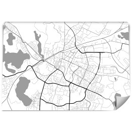 Minimalistyczna mapa Olsztyna