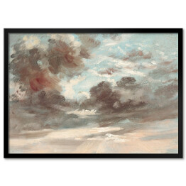 Plakat w ramie Niebo. Pochmurny zachód słońca John Constable. Reprodukcja obrazu