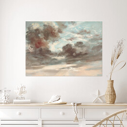Plakat samoprzylepny Niebo. Pochmurny zachód słońca John Constable. Reprodukcja obrazu