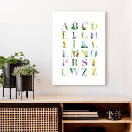 Obraz klasyczny Roślinny alfabet od A do Z