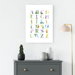 Obraz klasyczny Roślinny alfabet od A do Z