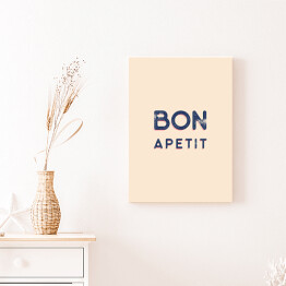 Obraz klasyczny "Bon apetit" - typografia