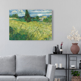 Obraz na płótnie Vincent van Gogh Zielone pole pszenicy z cyprysem. Reprodukcja