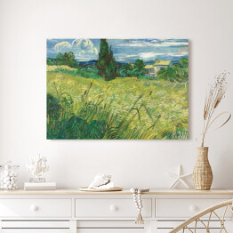 Obraz na płótnie Vincent van Gogh Zielone pole pszenicy z cyprysem. Reprodukcja