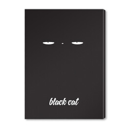 Obraz na płótnie Ilustracja - black cat