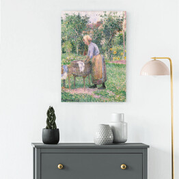 Obraz na płótnie Camille Pissarro Praczka w Éragny. Reprodukcja