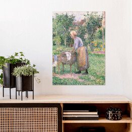 Plakat Camille Pissarro Praczka w Éragny. Reprodukcja