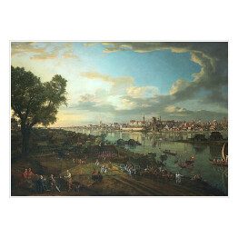 Plakat samoprzylepny Bernardo Bellotto "View of Warsaw from Praga"