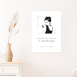 Plakat Typografia - cytat Audrey Hepburn