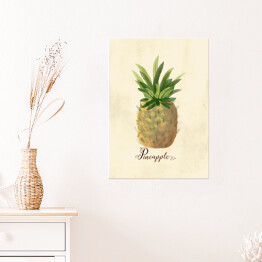 Plakat Ilustracja - ananas