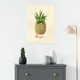 Plakat Ilustracja - ananas
