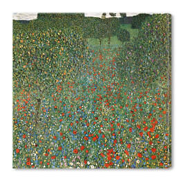 Obraz na płótnie Gustav Klimt Makowe pole Reprodukcja obrazu