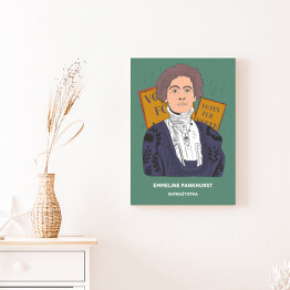 Obraz na płótnie Emmeline Pankhurst - inspirujące kobiety - ilustracja