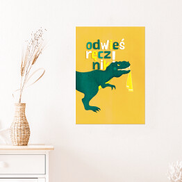 Plakat Dinozaur - odwieś ręcznik