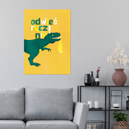 Plakat Dinozaur - odwieś ręcznik