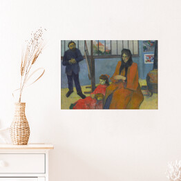 Plakat samoprzylepny Paul Gauguin "Pracownia Schuffenecker'a" - reprodukcja