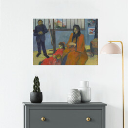 Plakat samoprzylepny Paul Gauguin "Pracownia Schuffenecker'a" - reprodukcja