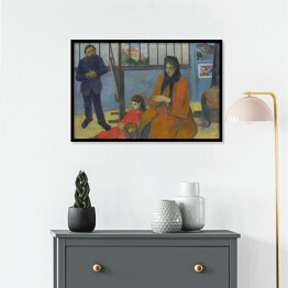 Plakat w ramie Paul Gauguin "Pracownia Schuffenecker'a" - reprodukcja